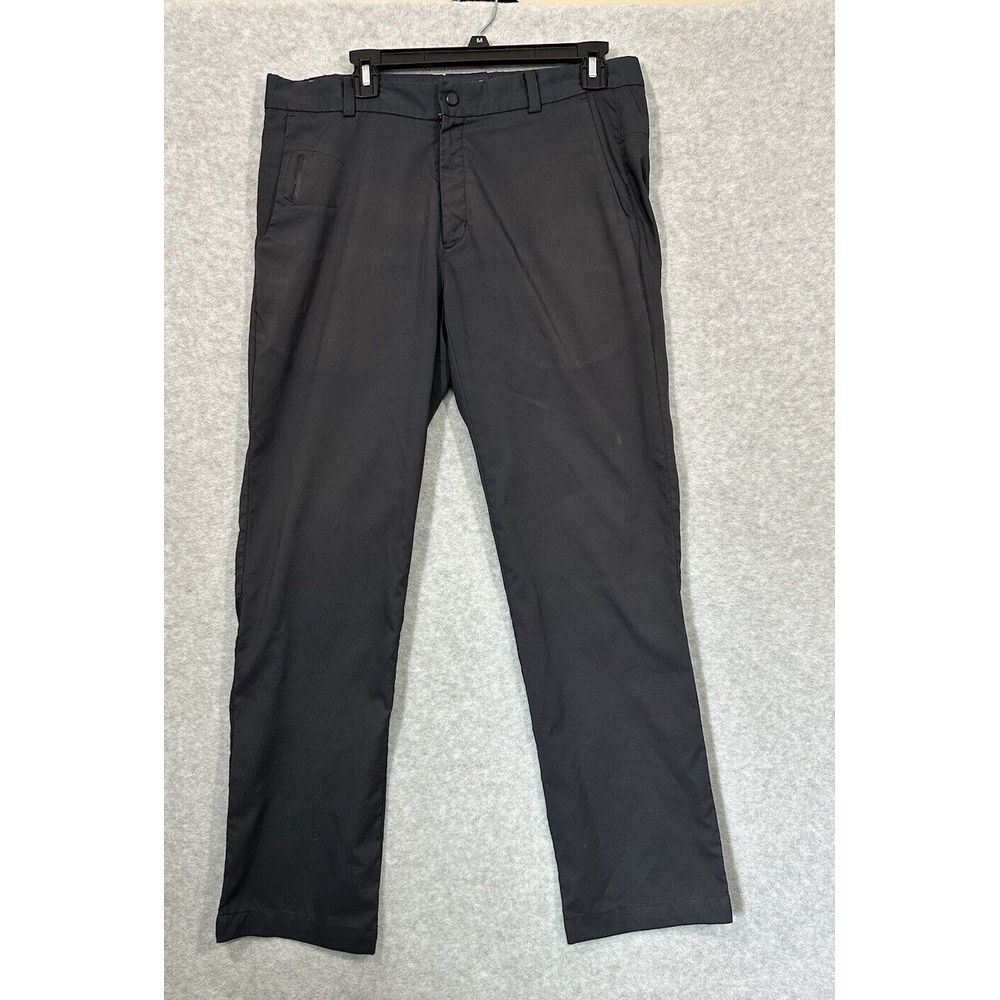 Nike Golf Mens Tour Performance Dri Fit Pants Size 34x32 Black Straight Leg Read